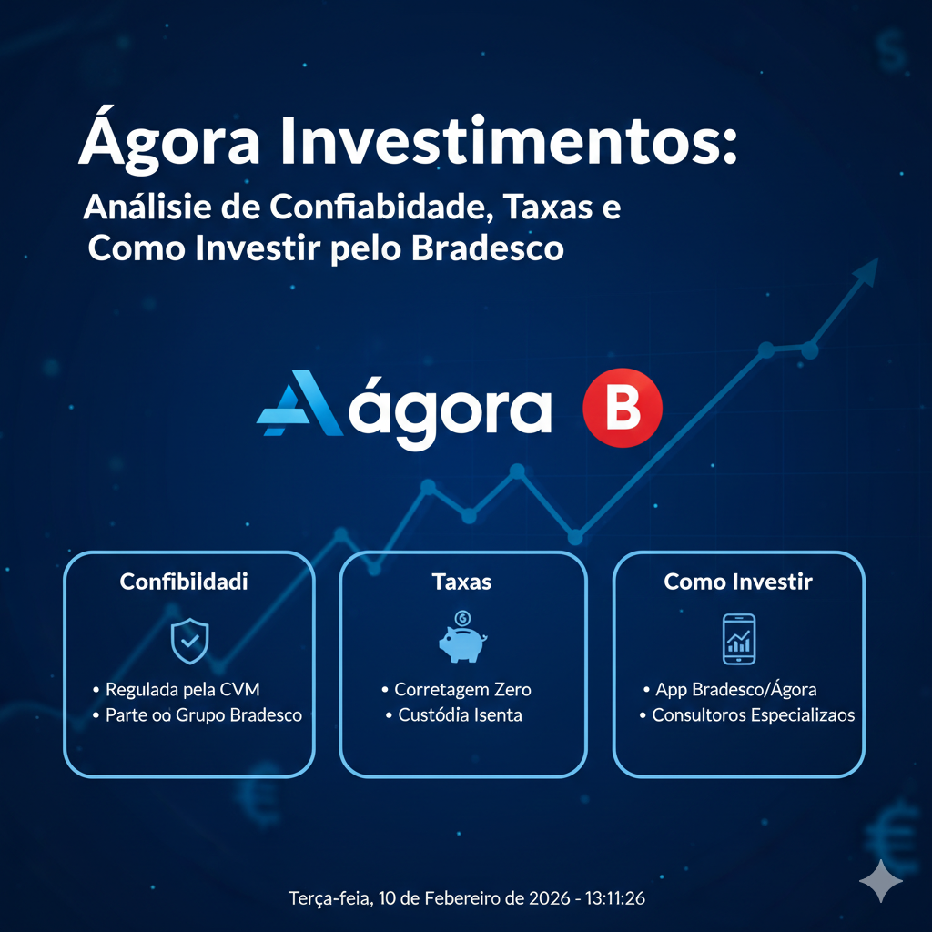Ágora Investimentos: Análise de Confiabilidade, Taxas e Como Investir pelo Bradesco
